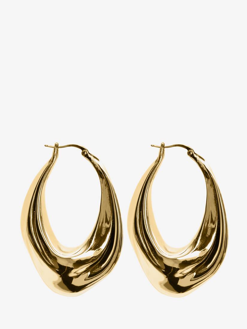 Pendientes Alexander McQueen Creole Mujer - Dorados - Mexico 038-LGNDOP